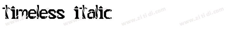 Timeless Italic字体转换
